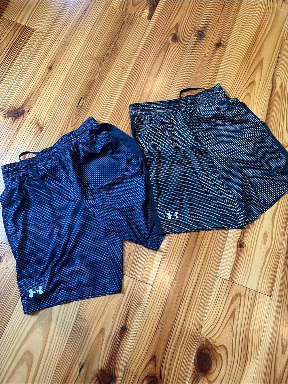 Under Armour Men's Athletic Mesh Shorts - Navy and Black 2 pair